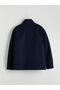 Lcw Vision Navy Blue Comfortable Fit Mock Neck Men's Cashmere Coat - 7
