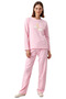 Women's Penguin Embroidered Fleece Pajama Set Functional Durable Quality Comfortable Aesthetic Stylish - 4