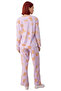 Women's Lilac Christmas Themed Cotton Pajama Set Functional Durable Quality Comfortable Stylish - 5