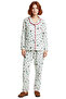 Women's New Year Themed Shirt Collar Pajama Set Functional Durable Quality Comfortable Stylish - 4