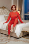 Women's Colorful Christmas-Themed Cotton Pajama Set Functional Durable Quality Comfortable Stylish - 3