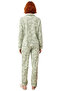 Women's Floral Shirt Collar Long Sleeve Pajama Set Functional Durable Quality Comfortable - 5
