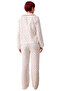 Women's Heart Patterned Muslin Pajama Set Shirt Collar Long Sleeve Functional Durable Comfortable - 5