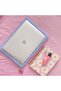 Blue-White Polka Dot Ribbon Detailed Laptop Sleeve (11 • 13 • 16 Inch Options Available) - 4