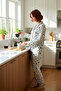 Women's New Year Themed Shirt Collar Pajama Set Functional Durable Quality Comfortable Stylish - 2