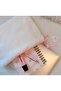 White Plush Pink Lining Ribbon Detailed Laptop Sleeve (11 • 13 • 16 Inch Options Available) - 2