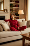 Women's Embroidered Crew Neck Long Sleeve Pajama Set Functional Durable Quality Modern