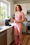 Women's V-Neck Lace Detailed Pajama Set Functional Durable Quality Comfortable Aesthetic Stylish - 2
