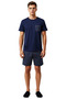 Men's Grimelange Plaid Knitted Pajama Set Crew Neck Short Sleeve Functional Durable Stylish - 4