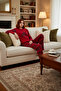 Women's Red Teddy Bear Fleece Pajama Set Functional Durable Quality Comfortable Aesthetic