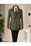 Italian Style S Slim Fit Stamp Side Pocket Men's Coat Khaki T15054