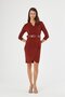 Apsen Women's Tile Double-Breasted Belted Midi Wrap Dress 3753-100 - 3