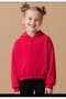 Children's Unisex Hooded Zippered Red Cardigan - 2
