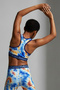 Artletics Girls' Patterned Sports Crop Tank Top