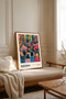 One Piece Wooden Framed Yayoi Kusama Paintings Tk2506