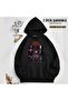 سويت شيرت Slipknot v25 مطبوع بغطاء رأس (خيطين)