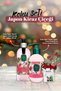 Eyüp Sabri Japanese Cherry Blossom Liquid Soap 500 Ml, Hand and Body Lotion 280 Ml, and Rosie Cotton
