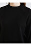 Lcw Modest Black Crew Neck Self Patterned Women's Knitwear Sweater - 5