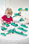 Magnetic Transforming Robot Block Set - 25 Pieces Educational Military Vehicles Toy with Storage Box - 6