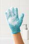 2-Piece Bath Scrub Exfoliating Glove Set Turquoise - 2