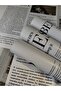 Gray Newspaper Patterned Illustrated Gray Bouquet Wrapping Paper Retro Stylish Flower and Gift Package 57X57 4 Pieces