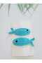 Blue Fish Kids Hair Accessory Handmade 2-Piece Snap Buckle Braid 100% Cotton Organic Buckle
