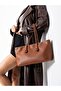 Sebayo Knitted Detail Hand and Shoulder Tan Women's Bag - Waterproof