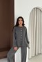 Oversized Big Button Detailed Knitwear Bottom-Top Set Aw25Au0044 - 4