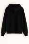 Women's Winter Cotton Leopard Lip Printed Hooded Regular Sweatshirt with Kangaroo Pocket - 2