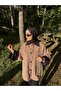 Paneled Double Pocket Soft Gabardine Fabric Short Trench -Camel - 4