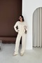 Oversized Big Button Detailed Knitwear Bottom-Top Set Aw25Au0044 - 2