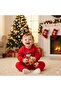 Baby New Year Christmas Themed Snowman Printed Tracksuit Set