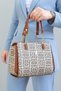 Women's Polo 4-Compartment Chain Detail Long Crisscross Straps & Clutch Bag 4040 (23x19 CM)