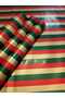 Red Green Gold Stripe Christmas Themed Striped Gift Wrapping and Bouquet Paper 57X57 cm 4 Pieces - 3