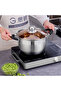 24CM Stainless Steel Cookware Set Glass Lid Multi-purpose Double Handle Design Pot - 4