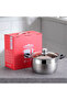 24CM Stainless Steel Cookware Set Glass Lid Multi-purpose Double Handle Design Pot - 6