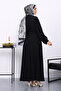 Black Waist Belt Dress - 4