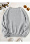 Unisex Cherries Printed Crew Neck Regular Sweatshirt 100% Cotton - 2