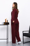 Plum Three Thread Sweat Cardigan Trouser Set - 3