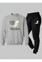 Sweatshirt - Tracksuit Unisex Children's Set Crew Neck Ready for Printed 3 Thread Ribbed