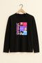 K-Pop Demon Hunters Huntrix Zoey Rumi Mira Printed Long Sleeve Girls' T-Shirt