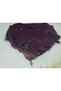 100% Cotton Ezgi Scarf with Floral Pattern Motifs and Beaded Crochet Writing, Kerchief, Mevlit Shawl - 7