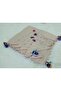 100% Cotton Ezgi Scarf with Floral Pattern Motifs and Beaded Crochet Writing, Kerchief, Mevlit Shawl - 2
