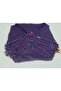 100% Cotton Ezgi Scarf with Floral Pattern Motifs and Beaded Crochet Writing, Kerchief, Mevlit Shawl - 3