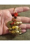 Metal Cat Abundance Luck Magnet Keychain 5 Chinese Coins & Gourd - 2