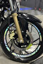 White Color Wheel Rim Stripe Sticker Set (12 Pieces) for Tvs Apache Rtr