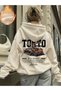 Unisex Women/Men Undergraund Special Printed Color Oversized Hooded Cotton Sweatshirt