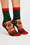 Unisex Christmas Patterned Colorful Socks Christmas Happy New Year - 2