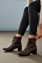 Samara Black Wrinkled Patent Leather (5 cm Heels) Daily Use Women's Boots - 2