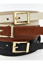 Black Leather-Look Women's Belt 3-Pack from Guliis Store - 5